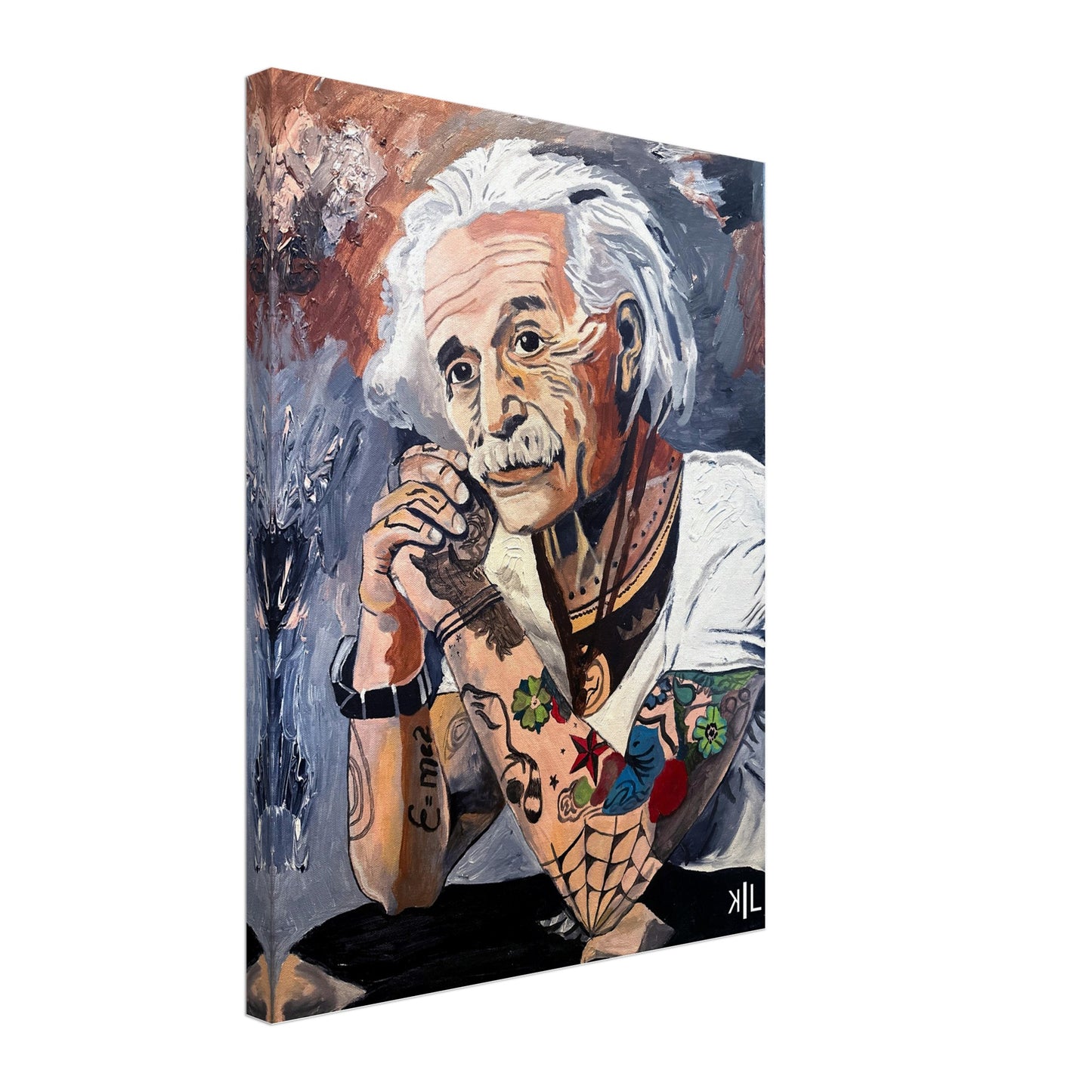 Einstein Hipster Canvas