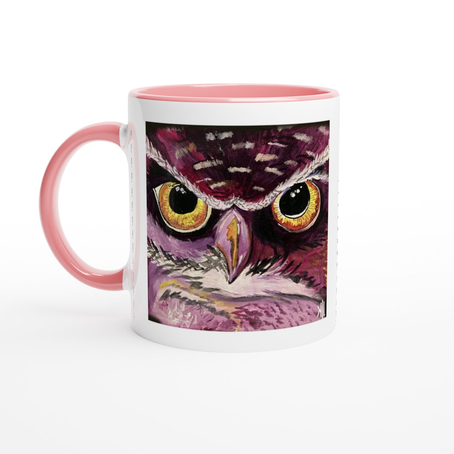White 11oz Ceramic Mug with Color Inside