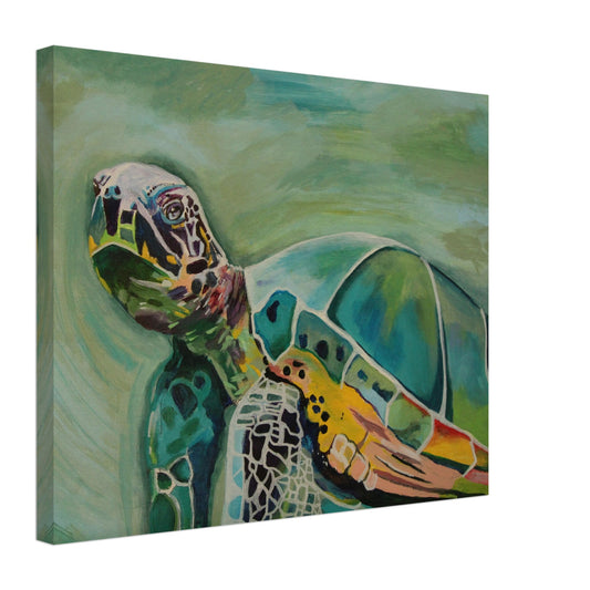 16' X 20' Turtle Print On Canvas