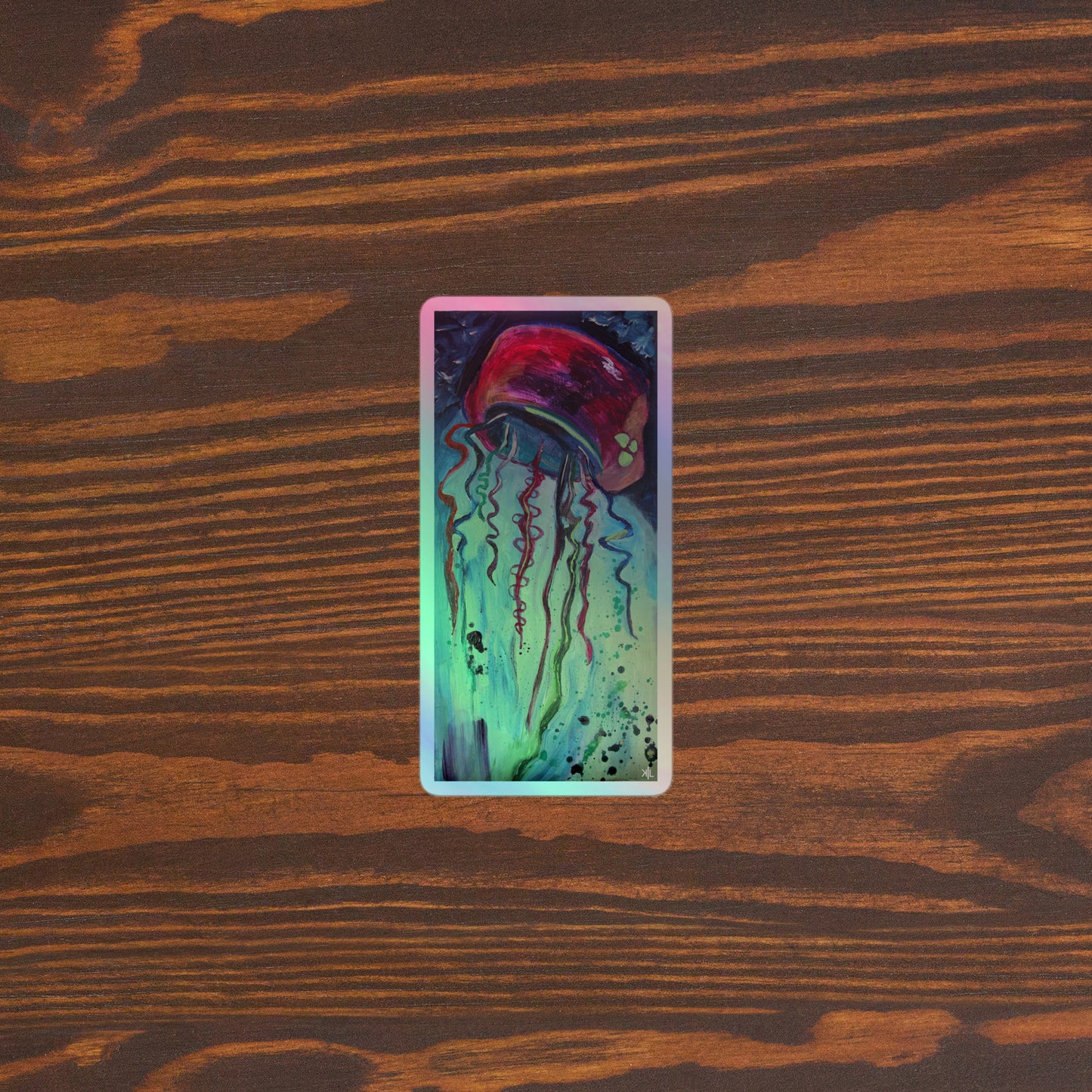 Jellyfish Holographic Sticker