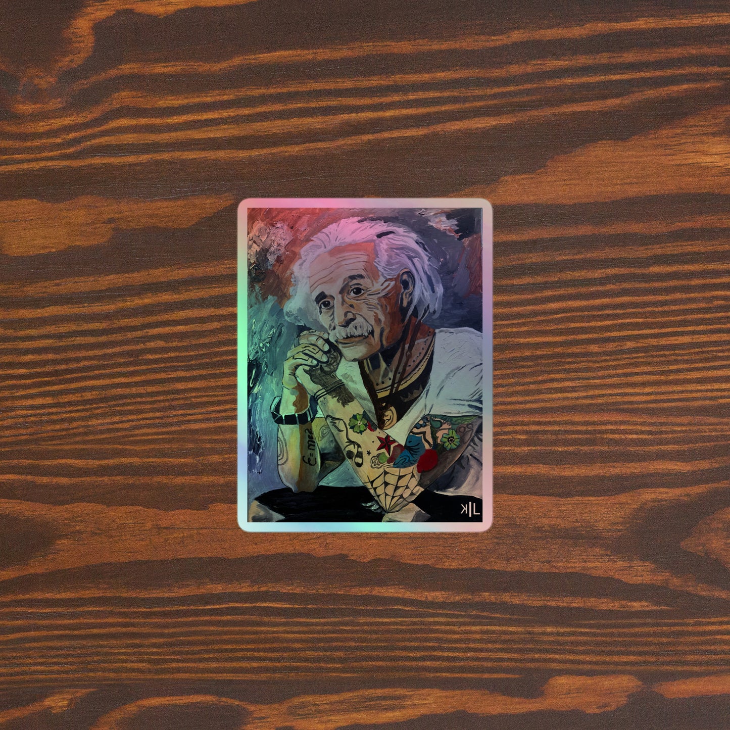 Einstein Holographic Stickers