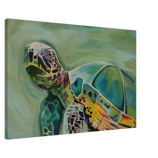 24' X 36' Turtle Print On Canvas