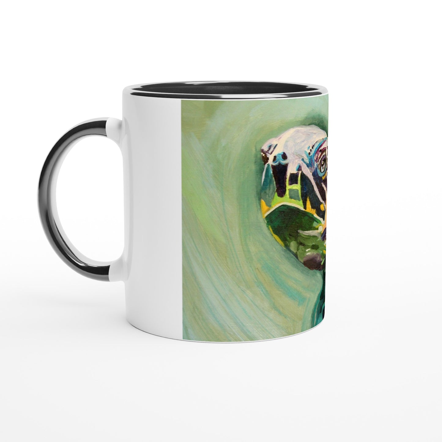 15oz Save The Turtles Mug - White 11oz Ceramic Mug with Color Inside